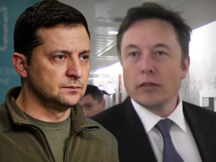 Wołodymyr Zełenski Elon Musk